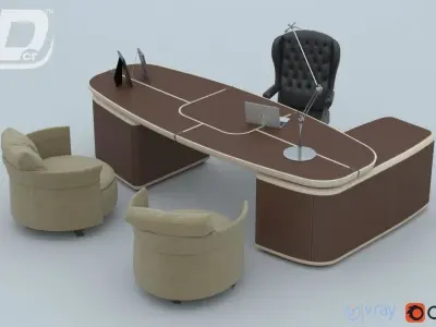 Gallen Office DeLuxe Set 3D model