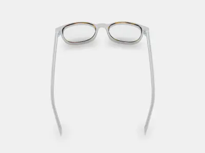 Durand Eyeglasses in Crystal with Oak Barrel Low-poly 3D model