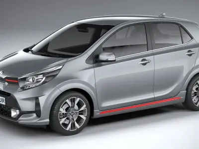 Kia Picanto GT line 2021 3D model