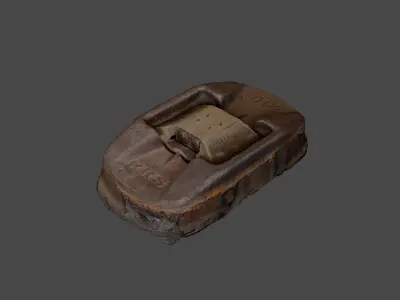 Cats Eye Road Retroreflector 3D model