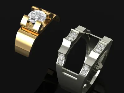 Mens ring Free 3D print model purchase