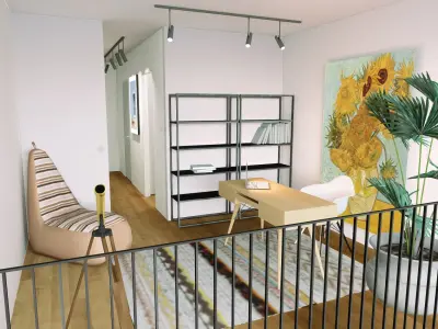 Apartment RP Low-poly 3D model