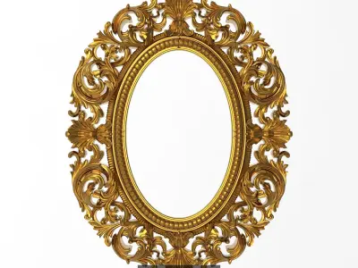 5 carved frames set 3D Model Pack 2