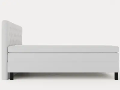 Lucky Continental Bed 160x200 Polyeter Low-poly 3D model