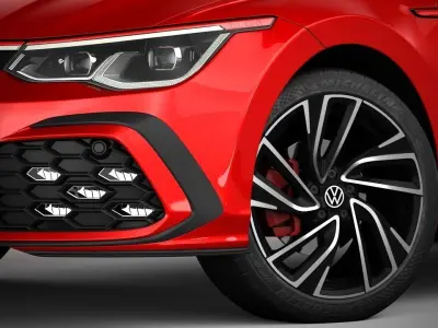 Volkswagen Golf GTI 2021 3D model