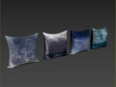 Decorative Pillows set 07  3D model