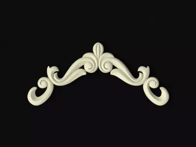 dekor ornate scroll Free 3D model