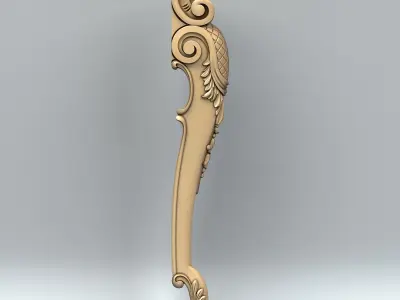 Furniture leg 011 3D model