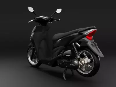 Honda Beat Pop Scooter - Low Poly Game Ready Low-poly 3D model