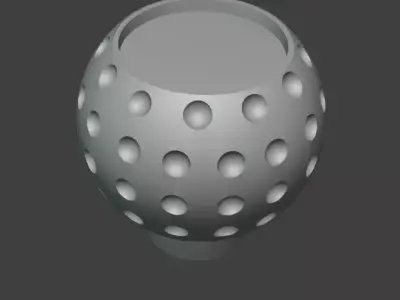 3D Printable Golfball-Style Gear Knob - Modular 6-Speed Edition 3D print model