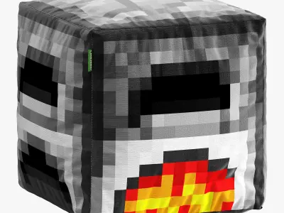 minecraft ottoman set 004 3D model