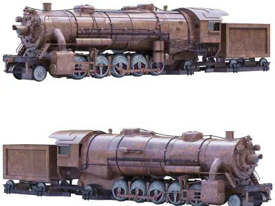 locomotive steam 3D model