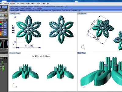 light weight Earring-17 3D print model