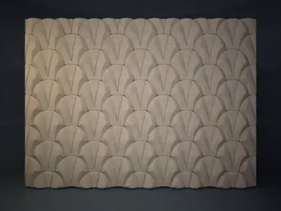 02 VIGELAND WALL PATTERN Low-poly 3D model