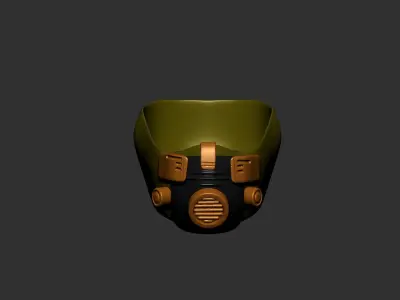 helmet high poly sculpt 3d printable  3D model
