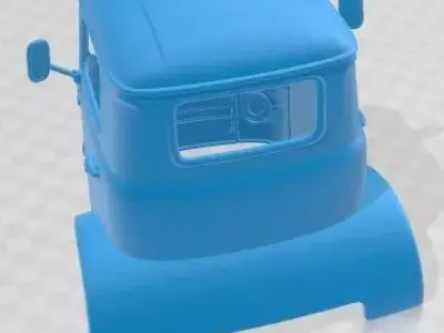 Albion Reiver RE29 1964 Printable Body Cabin Truck 3D print model