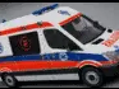 mercedes sprinter ambulans  obj 000 3D model