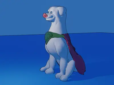 Krypto the Superdog - 3d print ready Free 3D print model