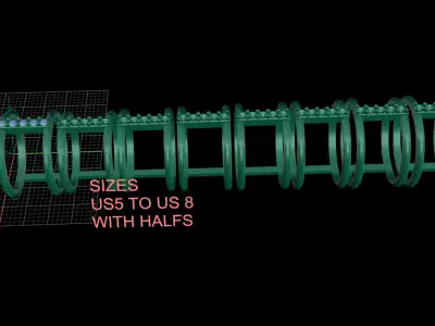 Two rail band ready for 3D print 3D print model