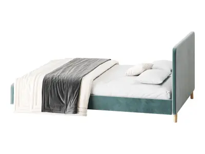 Emmerson Upholstered Low Rise Bed Frame 3D model