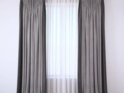 Set 104 Curtains 3D model