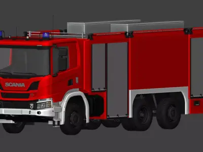 Scania P410 XT Schlingmann GTLF 3D model
