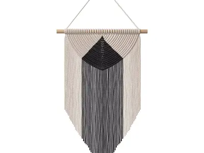 3D Wall Art 016 Macrame 06 3D model