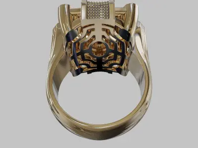  ring lion MR 190 3D print model