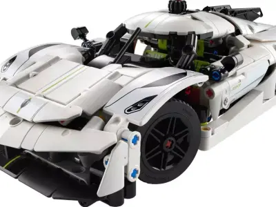 PixelBricks3D - LEGO Koenigsegg Jesko Absolut White  3D print model