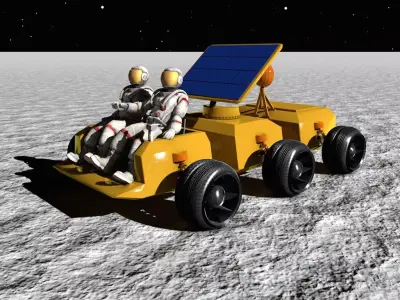 Moon Rover Free 3D model