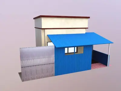 Guard Room Low-poly 3D model