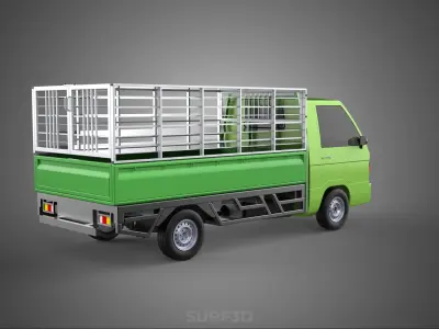 FOWL POULTRY BIRD CARRIER RACK FENCE CAGE TRUCK PICKUP CAR CARGO 3D model