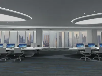 modern office 3D model purchase