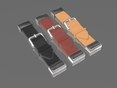 Hood leather strap for vintage race cars  3D print model