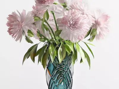 Decorative Set 43 Flower vase 3D model