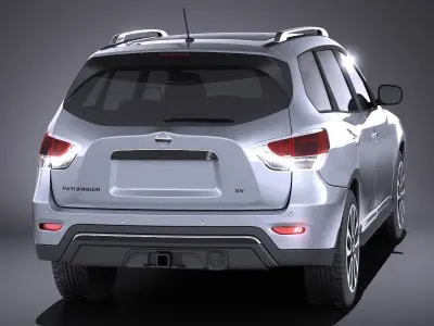 Nissan Pathfinder 2016 VRAY 3D model