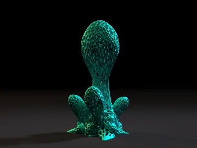 Alien plant 3D print model