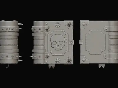 Stylized Book Low-poly 3D model