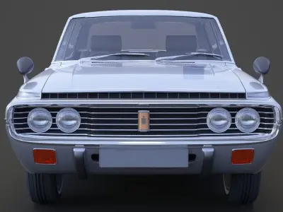 Toyota Crown sedan 1971 3D model
