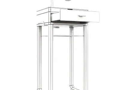 Luxxu Waltz Valet Stand 3D Model 3D model