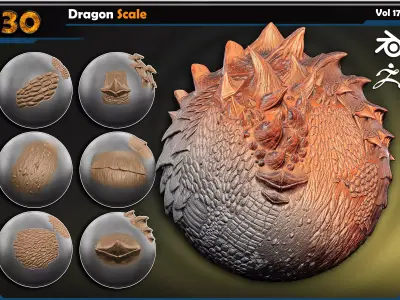 Dragon Scale  Vol 17 3D model