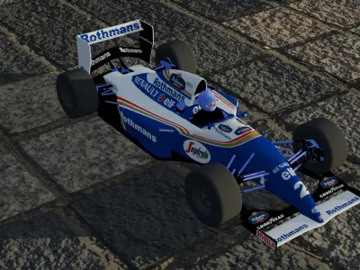 F1 Williams FW16 Low-poly 3D model