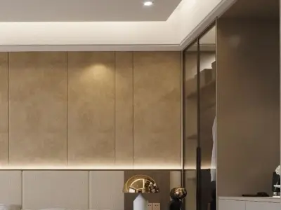 Bedroom Modern Luxury 3D model