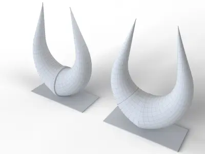 Horn Statue 3D model