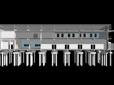 Laboratory building in REVIT 24R05 3D model