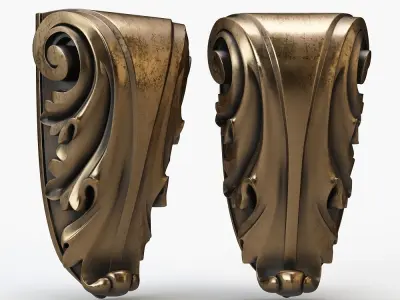 bracket CNC 3D print model