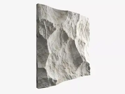 514-RockPanel piece of rock on wall 3D model