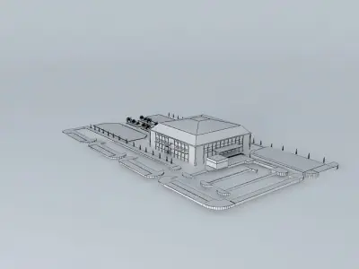 Sports Hall of Topolica 3D model