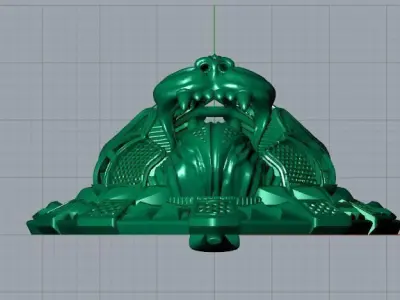 Tiger pendant 1 3D model