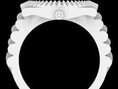 Rolex Star Rings Texture 3D print model 3D print model